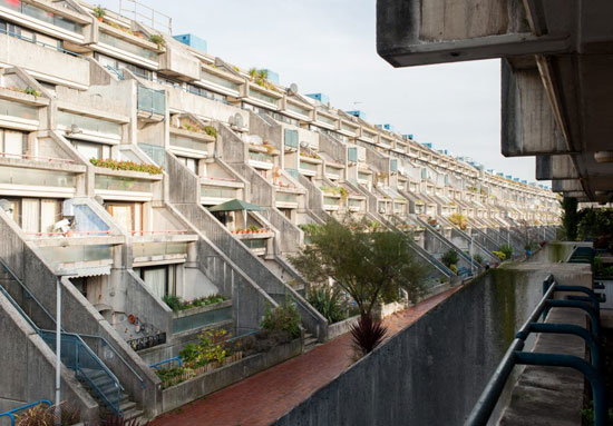 1970s Neave Brown-designed brutalist apartment in Rowley Way, London NW8