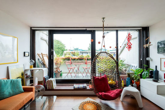 1970s Neave Brown-designed brutalist apartment in Rowley Way, London NW8