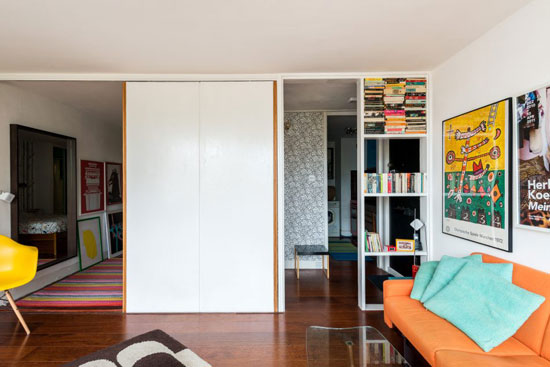 1970s Neave Brown-designed brutalist apartment in Rowley Way, London NW8