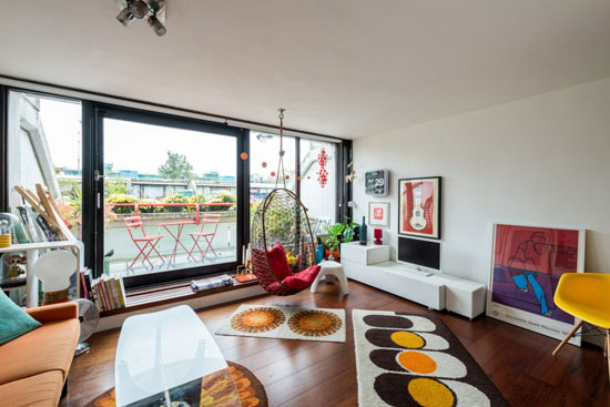 1970s Neave Brown-designed brutalist apartment in Rowley Way, London NW8