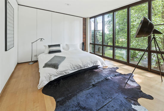 1970s Royston Summers lakeside modernist house in Esher, Surrey