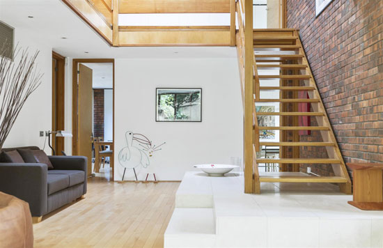 1970s Royston Summers lakeside modernist house in Esher, Surrey