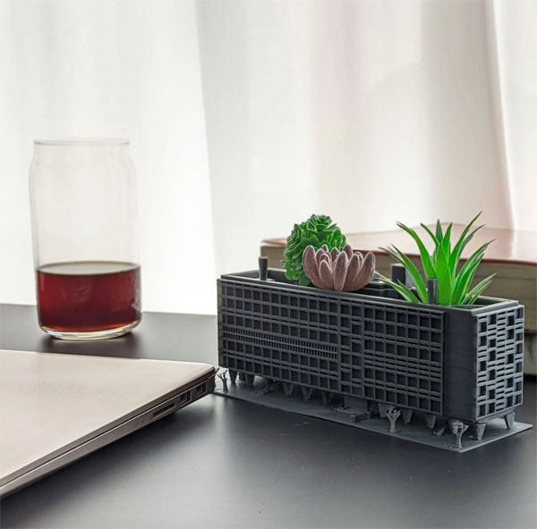 20. Le Corbusier's Unite d’habitation desk planter