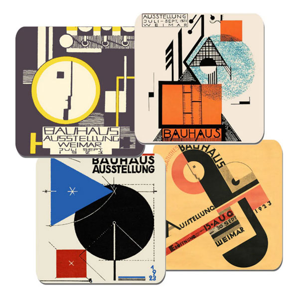 25. 1920s Bauhaus poster coaster set
