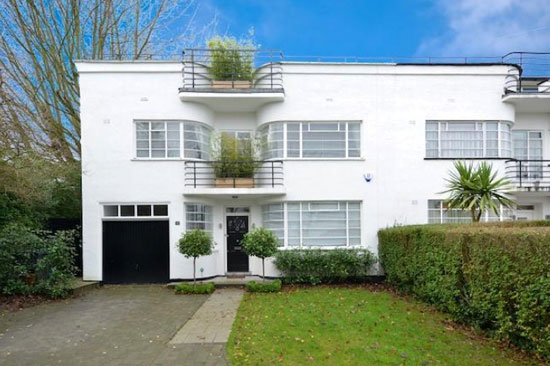 Four-bedroom semi-detached 1930s art deco property in London N2