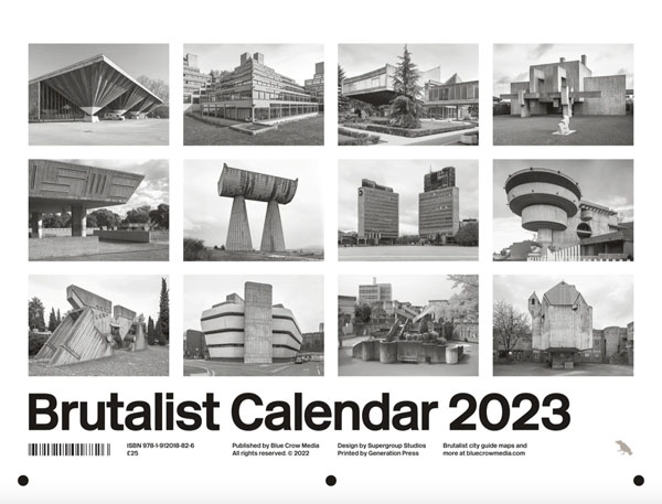 31. Brutalist Calendar 2023 (image credit: Blue Crow Media)