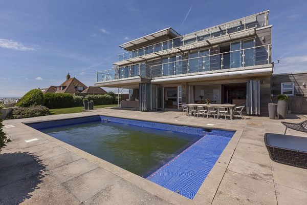 33. Coastal modernism: Six-bedroom property at Cooden Beach, Bexhill, East Sussex