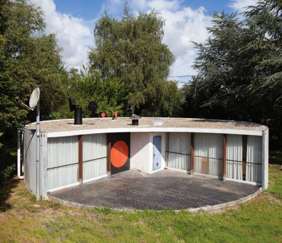 40. 1960s Serge Binotto-designed circular property in Mirepoix, Ariege, south west France