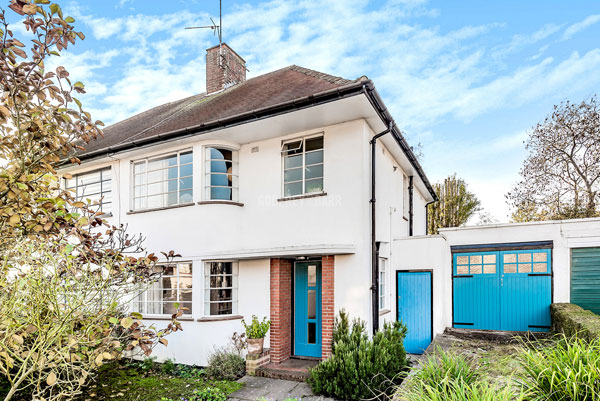 1930s art deco house in the Hampstead Garden Suburb, London NW11