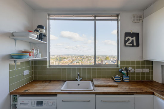 1960s midcentury modern apartment in Altior Court, London N6