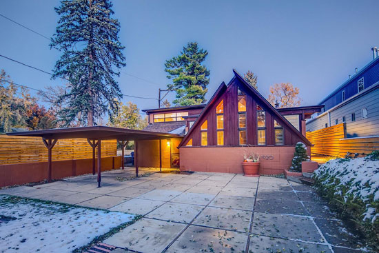 1950s Robert Morris A-frame house in Denver, Colorado, USA