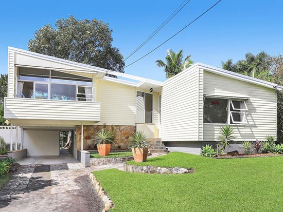1960s midcentury modern property in Narraweena, New South Wales, Australia