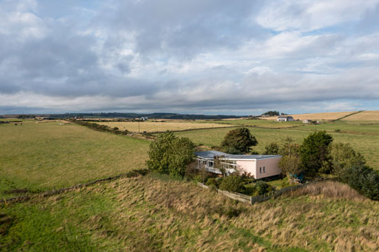 Midcentury modern house in Orrock, near Aberdeen, Scotland