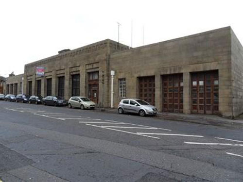 Disused 1930s fire station in Accrington, Lancashire