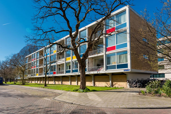 1950s Allert Warners De Warnersblokken apartment in Amsterdam, Holland