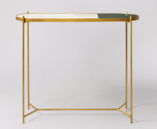 Aravali art deco console table at Swoon Editions