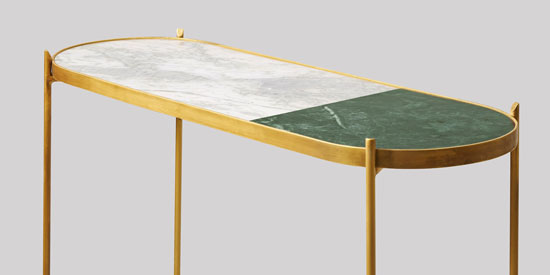 Design spotting: Aravali art deco-style console table at Swoon Editions