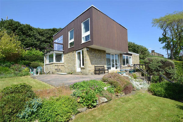 In need of renovation: 1960s Arthur Quarmby-designed modernist property in Holmfirth, West Yorkshire