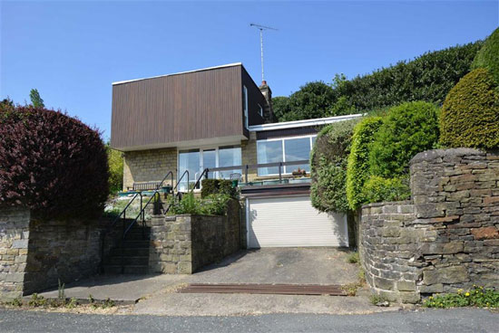 In need of renovation: 1960s Arthur Quarmby-designed modernist property in Holmfirth, West Yorkshire
