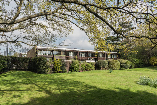 1960s Atelier 5 modernist house on the St Bernards estate, Croydon, Greater London