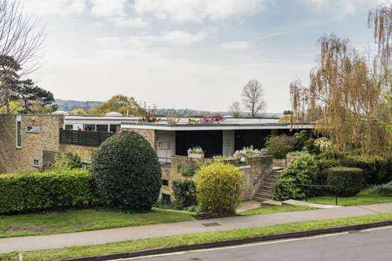 1960s Atelier 5 modernist house on the St Bernards estate, Croydon, Greater London