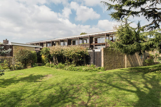 1960s Atelier 5 modernist house on the St Bernards estate, Croydon, Greater London
