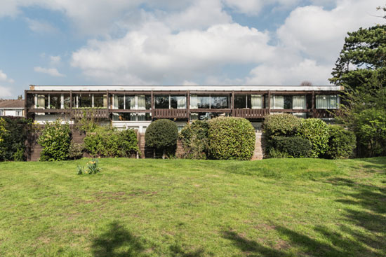 1960s Atelier 5 modernist house on the St Bernards estate, Croydon, Greater London