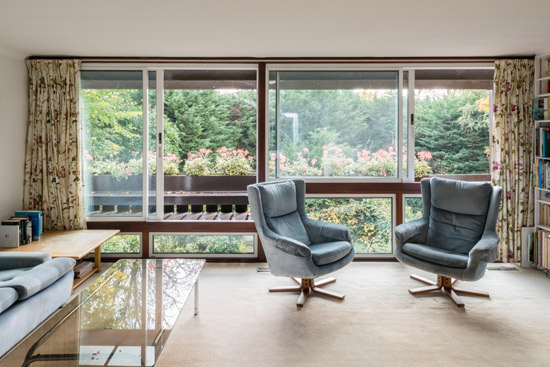 1960s Atelier 5 modern house on St Bernards estate, Croydon, Greater London