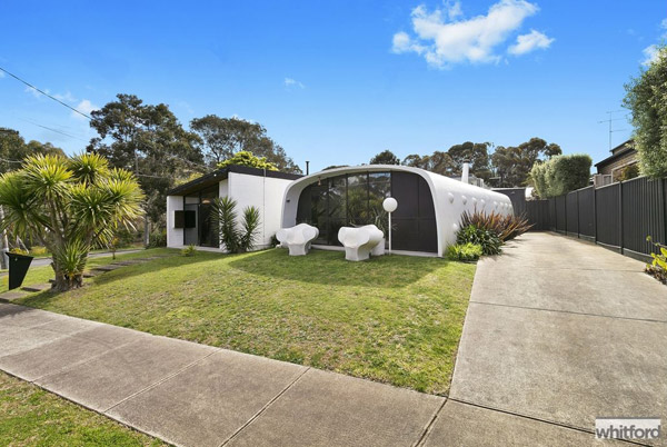 1960s Monolithic Structure midcentury modern property in Newtown, Victoria, Australia