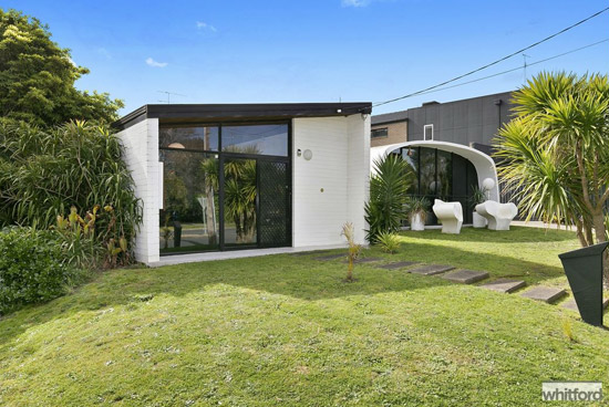 1960s Monolithic Structure midcentury modern property in Newtown, Victoria, Australia