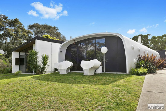 1960s Monolithic Structure midcentury modern property in Newtown, Victoria, Australia