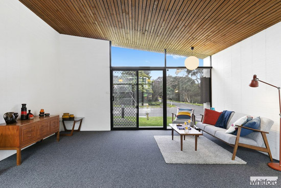 1960s Monolithic Structure midcentury modern property in Newtown, Victoria, Australia