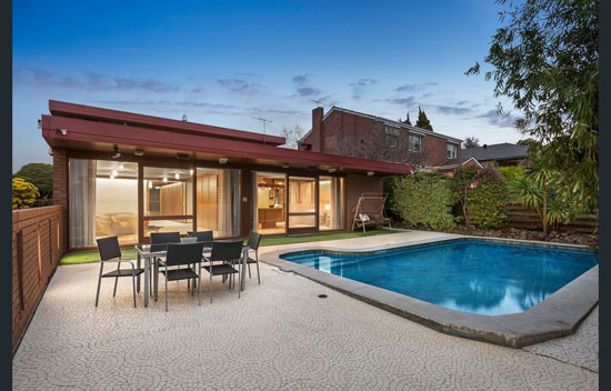 1970s modernist house in Balwyn North, Victoria, Australia