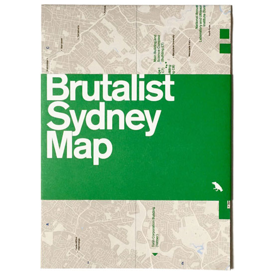 Out now: Brutalist Sydney Map by Blue Crow Media