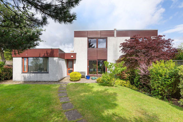 1960s modern house in Broughty Ferry, near Dundee, Scotland