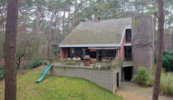 1970s brutalist house in Heusden-Zolder, Belgium