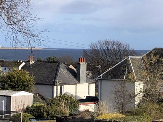 1960s modern house in Broughty Ferry, near Dundee, Scotland