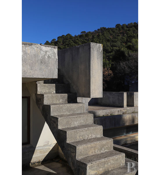 1960s brutalist house and art studio in Crestet, south-east France