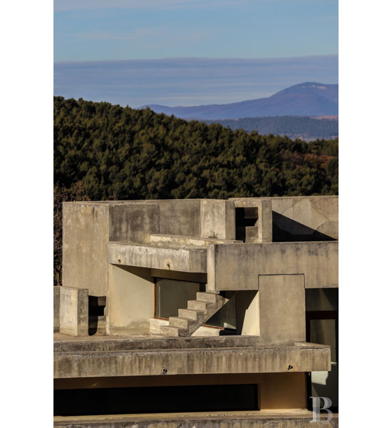 1960s brutalist house and art studio in Crestet, south-east France