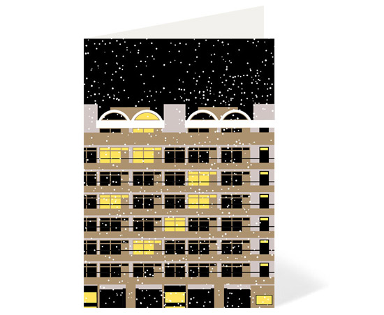 Barbican Estate at 50 Winter Edition cards by Stefi Orazi