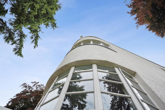 1930s John McDonald art deco house in Bearsden, East Dunbartonshire