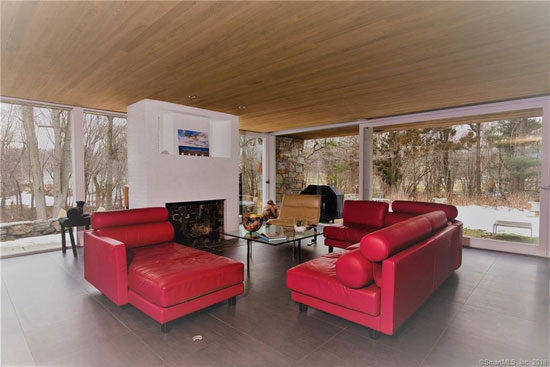 Marcel Breuer-designed David N Clark house in Orange, Connecticut, USA