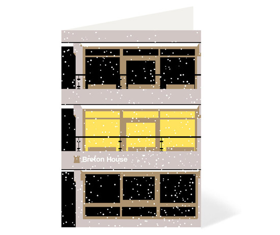 Barbican Estate at 50 Winter Edition cards by Stefi Orazi