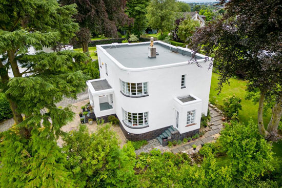 1930s John McDonald art deco house in Bearsden, East Dunbartonshire