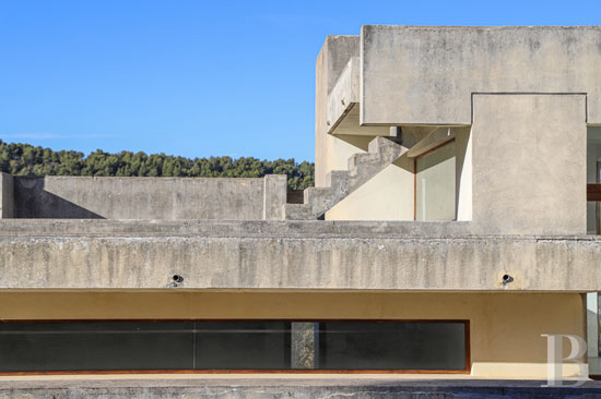 1960s brutalist house and art studio in Crestet, south-east France