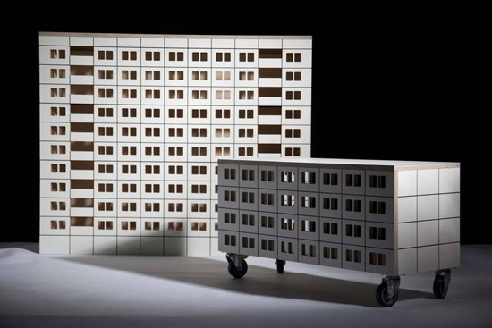 Design spotting: Furniture inspired by tower blocks by Lassak Studio