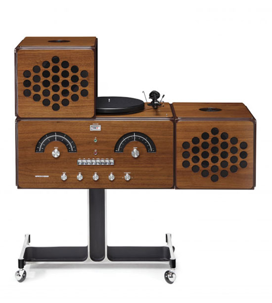 Numbered edition 1960s Radiofonografo record player by Brionvega