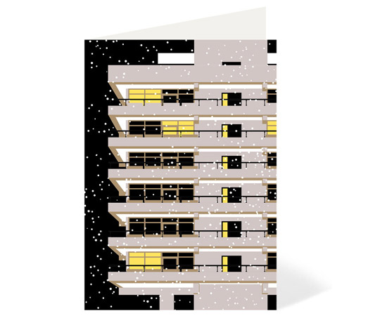 Barbican Estate at 50 Winter Edition cards by Stefi Orazi