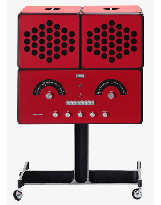 Iconic Brionvega Radiofonografo record player is back in red