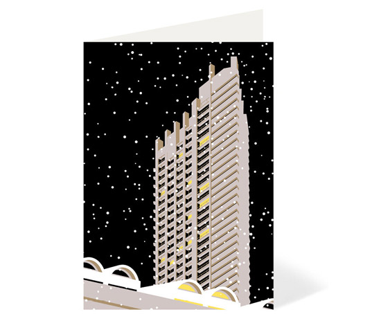 Barbican Estate at 50 Winter Edition cards by Stefi Orazi